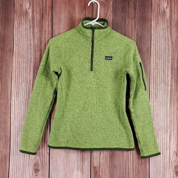 Patagonia Womens Size XS Better Sweater 1/4 Zip Pullover Green 25616 - Picture 2 of 14